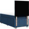 Box spring postel s matrací 90x190 cm textil [3291523] (Barva Světle šedá)