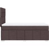 Box spring postel s matrací 90x190 cm textil [3293823] (Barva Světle šedá)