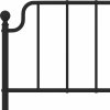 Kovové náhradní čelo postele 150 cm [373921] (Barva Černá)