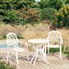 3dílný bistro set litý hliník [3070572] (Barva Černá)
