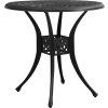 3dílný bistro set litý hliník [3070572] (Barva Černá)