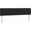 Box spring postel s matrací a LED černá 180x220 cm [3317233] (Barva Tmavě moddrá)