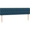 Box spring postel s matrací a LED černá 180x220 cm [3317233] (Barva Tmavě moddrá)
