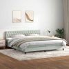 Box spring postel s matrací a LED černá 180x220 cm [3317233] (Barva Tmavě moddrá)