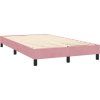 Box spring postel s matrací a LED 120x220 cm samet [3317115] (Barva Světle šedá)