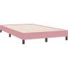 Box spring postel s matrací a LED 120x220 cm samet [3317212] (Barva Tmavě šedá)