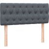 Box spring postel s matrací a LED 120x220 cm samet [3317212] (Barva Tmavě šedá)