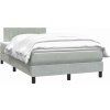 Box spring postel s matrací 120x220 cm samet [3316448] (Barva Růžová)