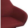 Jídelní židle 2 ks textil [283465] (Barva Černá)