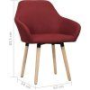 Jídelní židle 2 ks textil [283465] (Barva Černá)