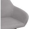 Jídelní židle 2 ks textil [283465] (Barva Černá)