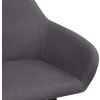 Jídelní židle 2 ks textil [283465] (Barva Černá)
