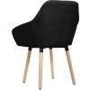Jídelní židle 2 ks textil [283465] (Barva Černá)