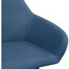 Jídelní židle 2 ks textil [283465] (Barva Černá)