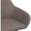Jídelní židle 2 ks textil [283465] (Barva Černá)