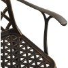 3dílný bistro set litý hliník [3216345] (Barva Bronzová)