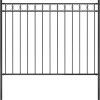 Zahradní plot ASSEN ocelový 1,7 x 1 m [146313] (Barva Černá)