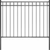 Zahradní plot ASSEN ocelový 1,7 x 1,2 m [146314] (Barva Černá)