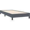 Box spring postel s matrací a LED 80x220 cm samet [3317197] (Barva Tmavě moddrá)