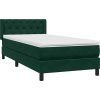 Box spring postel s matrací 80x220 cm samet [3318387] (Barva Světle šedá)