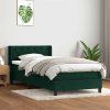 Box spring postel s matrací 80x220 cm samet [3318387] (Barva Světle šedá)
