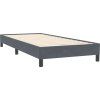 Box spring postel s matrací 80x220 cm samet [3318387] (Barva Světle šedá)