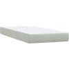Box spring postel s matrací 80x220 cm samet [3318387] (Barva Světle šedá)
