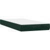 Box spring postel s matrací 80x220 cm samet [3317380] (Barva Tmavě šedá)
