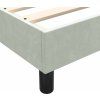 Box spring postel s matrací 80x220 cm samet [3317380] (Barva Tmavě šedá)