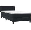 Box spring postel s matrací 80x220 cm samet [3317380] (Barva Tmavě šedá)