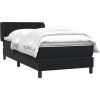 Box spring postel s matrací 80x220 cm samet [3317380] (Barva Tmavě šedá)