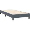 Box spring postel s matrací 80x220 cm samet [3317380] (Barva Tmavě šedá)