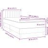 Box spring postel s matrací 80x220 cm samet [3316429] (Barva Tmavě moddrá)