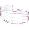 Box spring postel s matrací 80x220 cm samet [3316429] (Barva Tmavě moddrá)