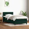 Box spring postel s matrací 80x220 cm samet [3316429] (Barva Tmavě moddrá)