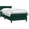 Box spring postel s matrací 80x220 cm samet [3316429] (Barva Tmavě moddrá)