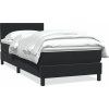 Box spring postel s matrací 80x220 cm samet [3316429] (Barva Tmavě moddrá)