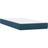 Box spring postel s matrací 80x220 cm samet [3316429] (Barva Tmavě moddrá)