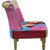 Francouzské křeslo patchwork textil [240809] (Barva Vícebarevný)