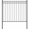 Zahradní plot ASSEN ocelový 1,7 x 0,8 m [146312] (Barva Černá)