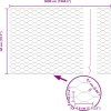 Hexagonální plot s podpěrou 50 x 0,5 m Ocel potažená PVC Šedá [3336883] (Barva Šedá)