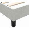 Box spring postel s matrací a LED 80x210 cm samet [3316857] (Barva Světle šedá)