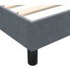 Box spring postel s matrací a LED 80x210 cm samet [3316857] (Barva Světle šedá)