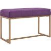 Lavice 80 cm sametová [247556] (Barva hořčicová)
