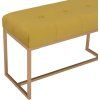 Lavice 80 cm sametová [247556] (Barva hořčicová)