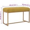 Lavice 80 cm sametová [247556] (Barva hořčicová)