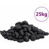 Leštěné oblázky 25 kg 2–5 cm [3217191] (Barva Černá)
