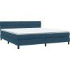 Box spring postel s matrací a LED 180x210 cm samet [3317182] (Barva Tmavě šedá)