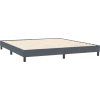 Box spring postel s matrací a LED 180x210 cm samet [3317182] (Barva Tmavě šedá)