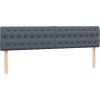 Box spring postel s matrací a LED 180x210 cm samet [3317182] (Barva Tmavě šedá)